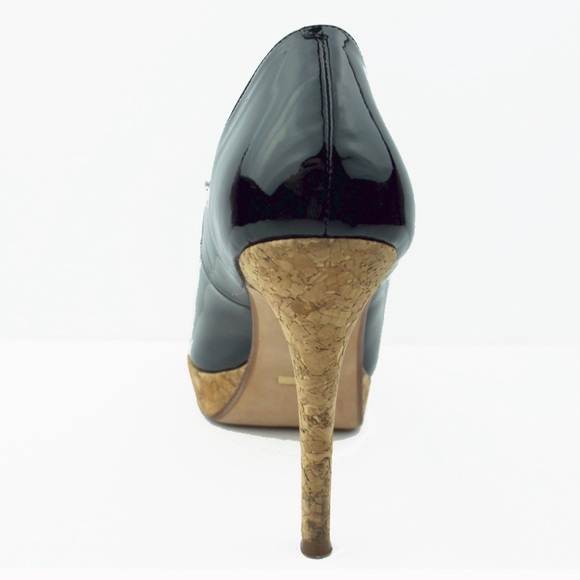 Cole Haan black peep toe platform heels - Picture 4 of 6